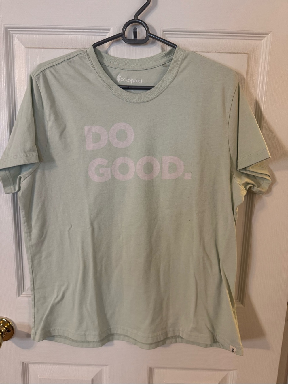 cotopaxi Sage Green "DO GOOD." Short Sleeve Graphic Tee